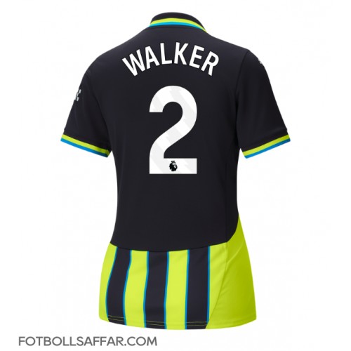 Manchester City Kyle Walker #2 Bortatröja Dam 2024-25 Kortärmad